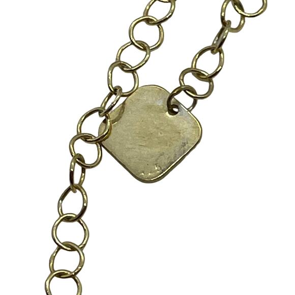 Libra Necklace Marked 925 Vintage Retro Gold Tone Horoscope Astrology Scales - Picture 6 of 15